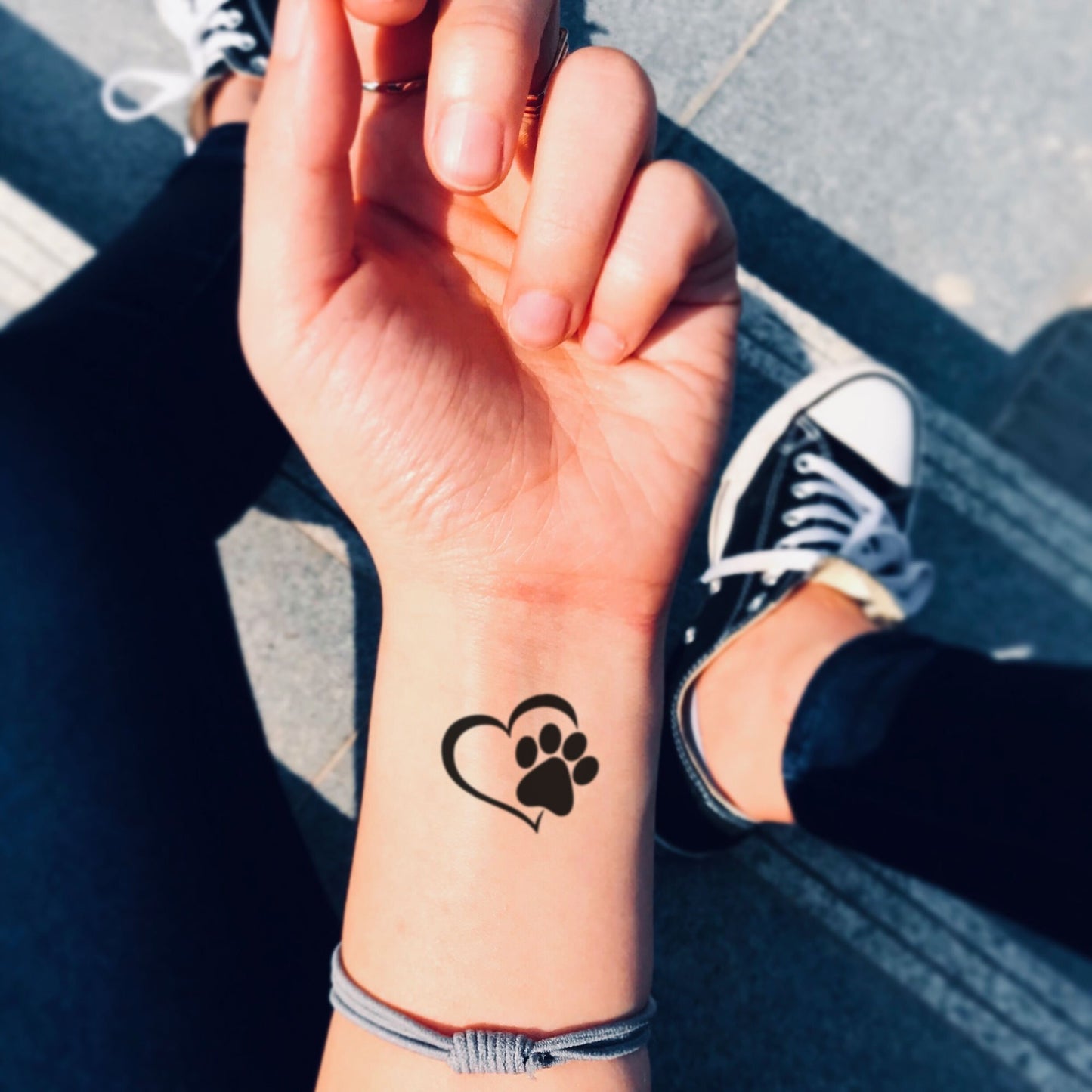 fake small animal lover animal rights animal temporary tattoo sticker design idea on wrist